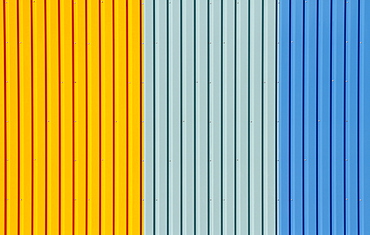 Striped facade