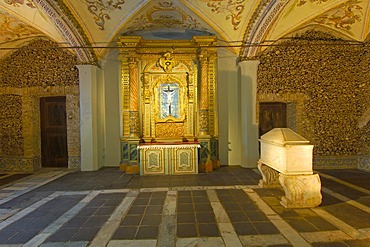 Capela de Ossos, Chapel of the Bones, San Francisco Church, Evora, Alto Alentejo, Portugal, Europe