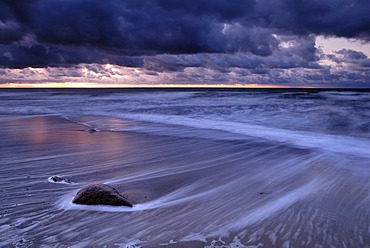 West coast of Ruegen during a storm, Mecklenburg-Western Pomerania, Germany, Europe