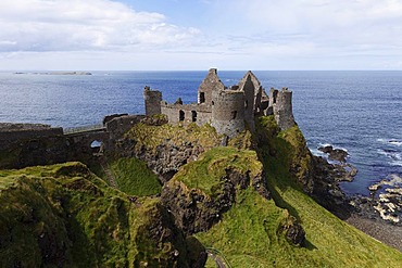 Dunluce Castle, Antrim Coast, County Antrim, Northern Ireland, Great Britain, Europe