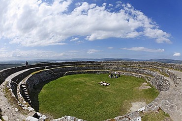 Ring fort Grianan of Aileach, also Ailech, Grianan Ailigh, Inishowen Peninsula, County Donegal, Ireland, British Isles, Europe