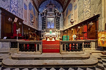 Interior view, Cathedrale-Notre-Dame-de-l'Assomption, Cathedral of Ajaccio, Ajaccio, Corsica, France, Europe