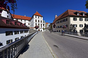 The monastery of St. Mang, a former Benedictine monastery in the diocese of Augsburg, Fuessen, Ostallgaeu, Allgaeu, Swabia, Bavaria, Germany, Europe, PublicGround