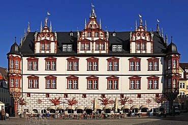 Magnificent Renaissance building, Stadthaus, built 1597-1601, Coburg, Upper Franconia, Germany, Europe