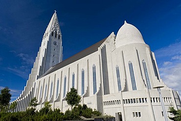 Hallgrimskirkja church, church of Hallgrimur, a landmark of Reykjavik, Iceland, Europe