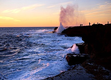 Blowhole at Sunset Point, Quobba, Northwest Australia