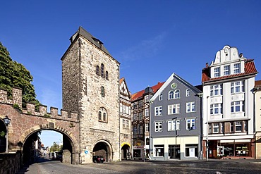 Nikolaitor, historical city gate, Eisenach, Thuringia, Germany, Europe, PublicGround