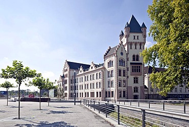 Phoenix Lake, former Huettenwerk Phoenix-Ost steelworks, Hoerder Burg Castle, urban redevelopment site, Zukunftsstandort Phoenix, Dortmund, Hoerde, Ruhr Area, North Rhine-Westphalia, Germany, Europe, PublicGround