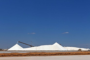 Sea salt stockpile, Port Hedland, Western Australia, Australia