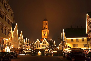 Biberach Christkindlesmarkt market, Christmas market, Biberach an der Riss, Biberach district, Upper Swabia, Baden-Wuerttemberg, Germany, Europe