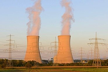 Grafenrheinfeld Nuclear Power Plant, near Schweinfurt, Lower Franconia, Bavaria, Germany, Europe