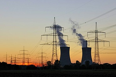 Grafenrheinfeld Nuclear Power Plant, near Schweinfurt, Lower Franconia, Bavaria, Germany, Europe