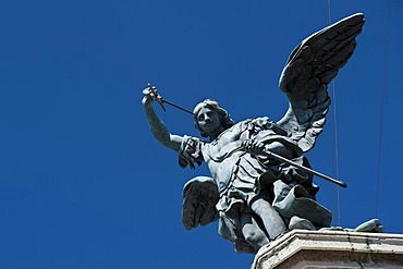 Archangel Michael on the Castel Sant'Angelo, Rome, Italy, Europe