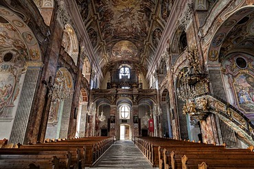 Collegiate church in Poellau, Styria, Austria, Europe