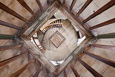 Staircase of the lighthouse in Lindau, Bavaria, Germany, Europe, PublicGround