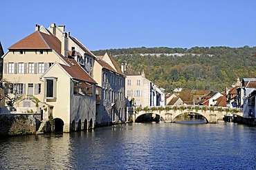 Musee Gustave Corbet museum, named after the painter, birthplace, museum, Loue River, village, Ornans, Besancon, departement of Doubs, Franche-Comte, France, Europe, PublicGround