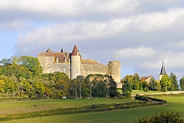 Chateau, castle, Chateauneuf, Dijon, Cote-d'Or, Bourgogne, Burgundy, France, Europe, PublicGround