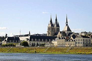 Church of Saint-Nicolas, Loire river, Blois, Loir-et-Cher, Centre, France, Europe, PublicGround