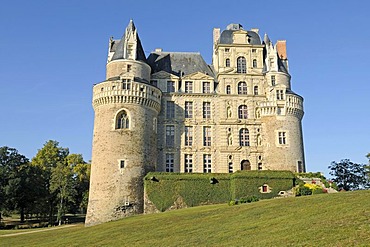 Chateau Brissac Castle, Brissac-Quince, Angers, department of Maine-et-Loire, Pays de la Loire, France, Europe