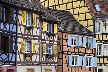 Half-timbered houses, Petite Venise, Little Venice, old town of Colmar, Alsace, France, Europe