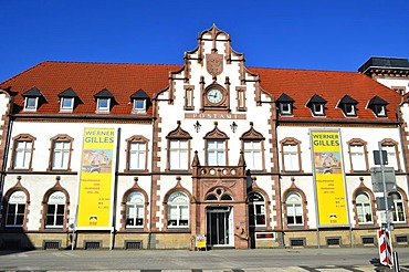 Kunstmuseum Muelheim an der Ruhr, art museum, in the Alte Post building, former postal building, listed building, Synagogenplatz square, Muelheim an der Ruhr, Ruhr Area, Germany, Europe, PublicGround