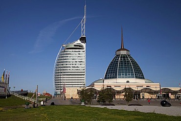 Mediterraneo shopping mall, Conference Center, Sail City, Havenwelten, Bremerhaven, Lower Saxony, Germany, Europe, PublicGround