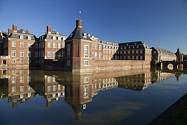 Schloss Nordkirchen moated castle, Versailles of Westphalia, Nordkirchen, district of Coesfeld, Muensterland, North Rhine-Westphalia, Germany, Europe