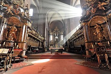 High altar by Johann Balthasar Neumann, Worms Cathedral, Cathedral of St Peter, built between 1130 and 1181, Worms, Rhineland-Palatinate, Germany, Europe