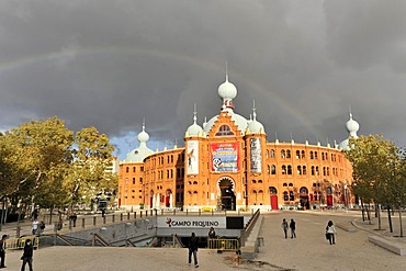 Campo Pequeno bullring, built between 1890 and 1892, venue for bullfights in summer, concerts and major events in winter, Lisbon, Lisboa, Portugal, Europe