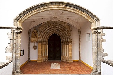 Sao Joao Evangelista Church door, Evora, Unesco World Heritage Site, Alentejo, Portugal, Europe