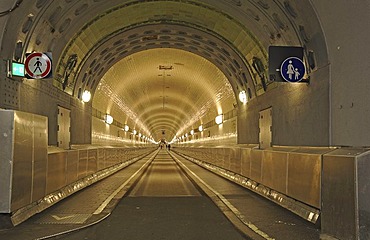 Alter Elbtunnel, Old Elbe Tunnel, Hamburg, Germany, Europe