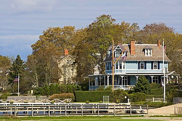 Georgian-style houses in Newport, Rhode Island, New England, USA