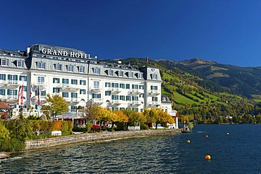 Grand Hotel in Zell am See on Lake Zell, Pinzgau region, Salzburger Land, Austria, Europe