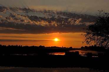 Sunrise, Danube Delta, Romania, Europe