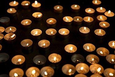 Candles in a church