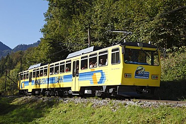 Wendelstein railway, cogwheel railway, Brannenburg, Upper Bavaria, Bavaria, Germany, Europe, PublicGround