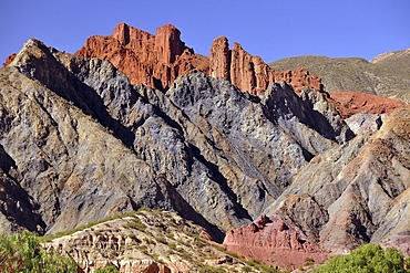 Colorful rock landscape of the Altiplano, Tupiza, Departamento Potosi, Bolivia, South America