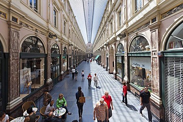 Galeries Royales St. Hubert, St. Hubert Galleries, Galerie de la Reine, Ilot Sacre, Brussels, Belgium, Benelux, Europe