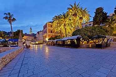 Trg Svetog Stjepana, St. Stephen's square, Hvar, Hvar Island, central Dalmatia, Dalmatia, Adriatic coast, Croatia, Europe, PublicGround