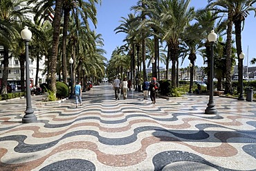 Explanada promenade, Alicante, Costa Blanca, Spain, Europe