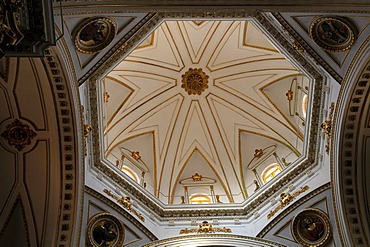 Interior view, dome of the parish church, Altea, Costa Blanca, Spain, Europe