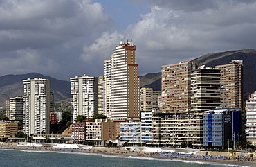 Playa de Levante beach, Benidorm, Costa Blanca, Spain, Europe