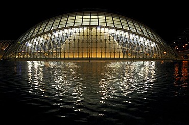 Cinema L'Hemisferic, The City of Arts and Sciences, Ciudad de las Artes y las Ciencias, Valencia, Spain, Europe