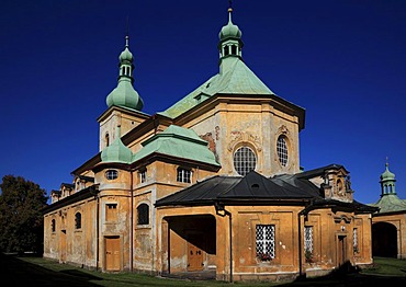 Baroque parish and pilgrimage church of the Visitation, place of pilgrimage, Horni Police, &eska Lipa District, North Bohemia, Bohemia, Czech Republic, Europe