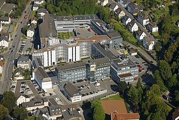 Aerial view, Viega GmbH & Co. KG, internationally active SME, small and medium-sized enterprises, in plumbing, Attendorn, Sauerland, North Rhine-Westphalia, Germany, Europe