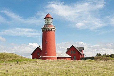 Lighthouse of Bovbjerg, Bovbjerg Fyr, West Jutland, Denmark, Europe