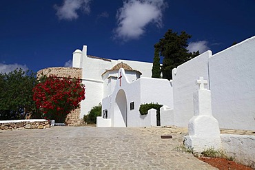 Fortified church of Puig de Missa, Santa Eulalia, Ibiza, Balearic Islands, Spain, Europe