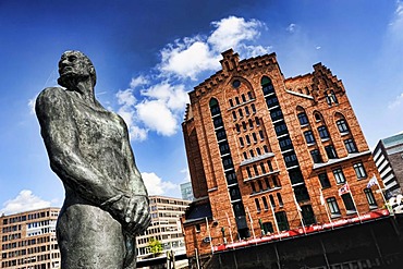 Stoertebeker Monument and the International Maritime Museum in HafenCity, Hamburg, Germany, Europe