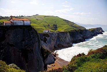 Flysch on the coast of Zumaia, Guipuzcoa, Basque Country, Spain, Europe