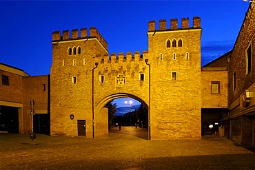 Laendtor Gate, Landshut, Lower Bavaria, Bavaria, Germany, Europe